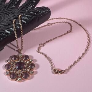Hespera rose gold pendant necklace